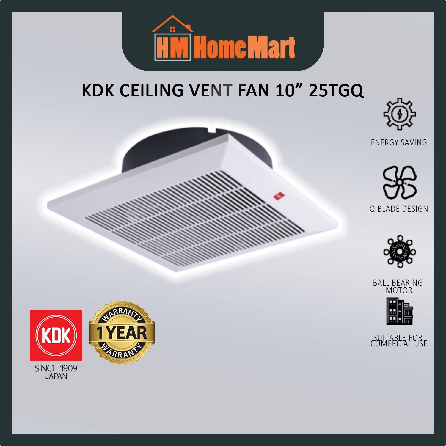 Kdk Ceiling Mounted Propeller Exhaust Fan Shelly Lighting