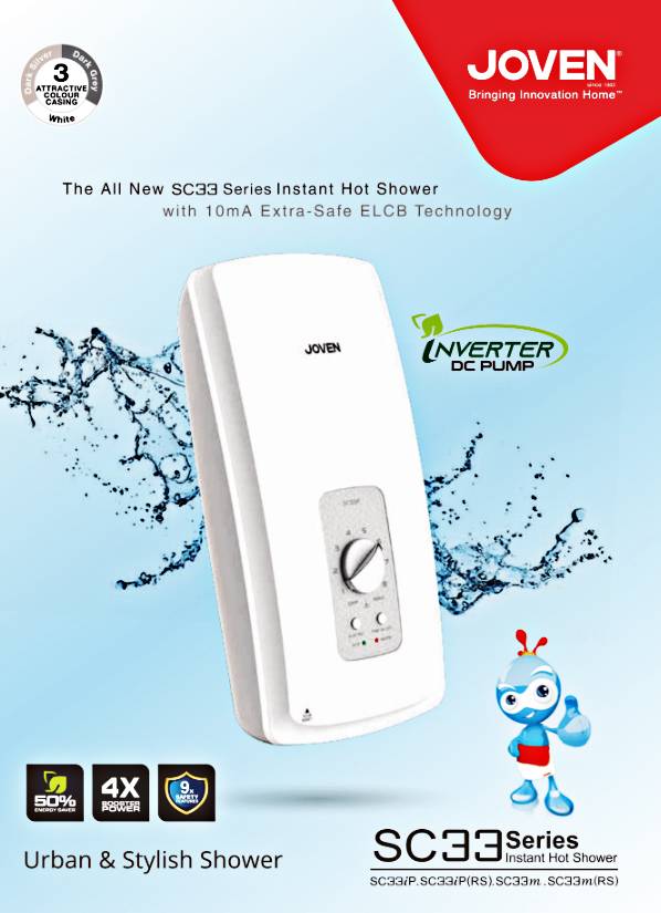 Joven Sc33m Joven Sc33m Joven Non Pump Water Heater SC33M Stepless