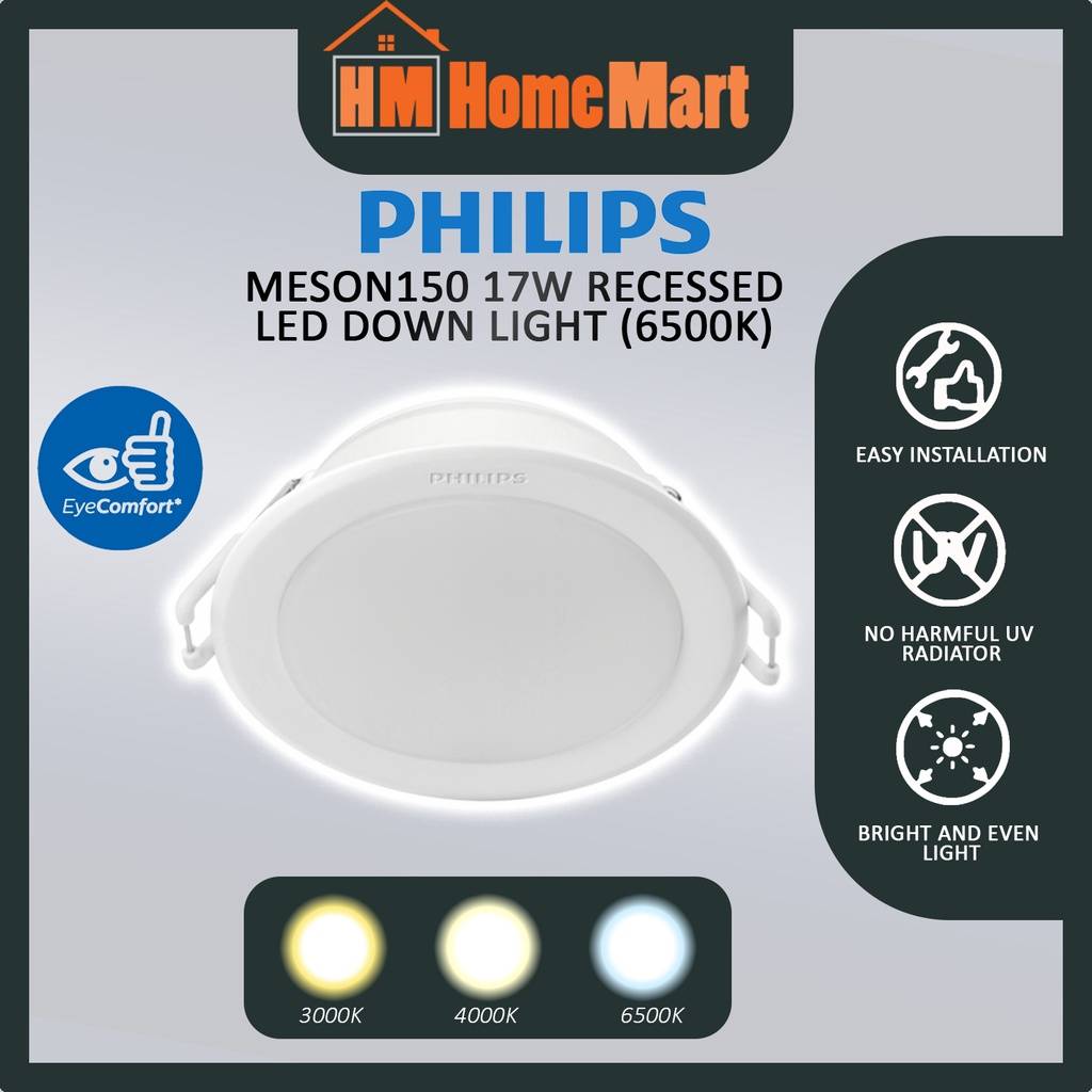 PHILIPS MESON LED DOWNLIGHT 17W ( 3000K / 4000K / 6500K )