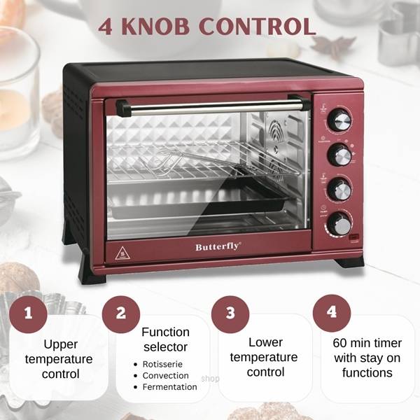BUTTERFLY BEO5236A Electric Oven 36L (1 Year Warranty)
